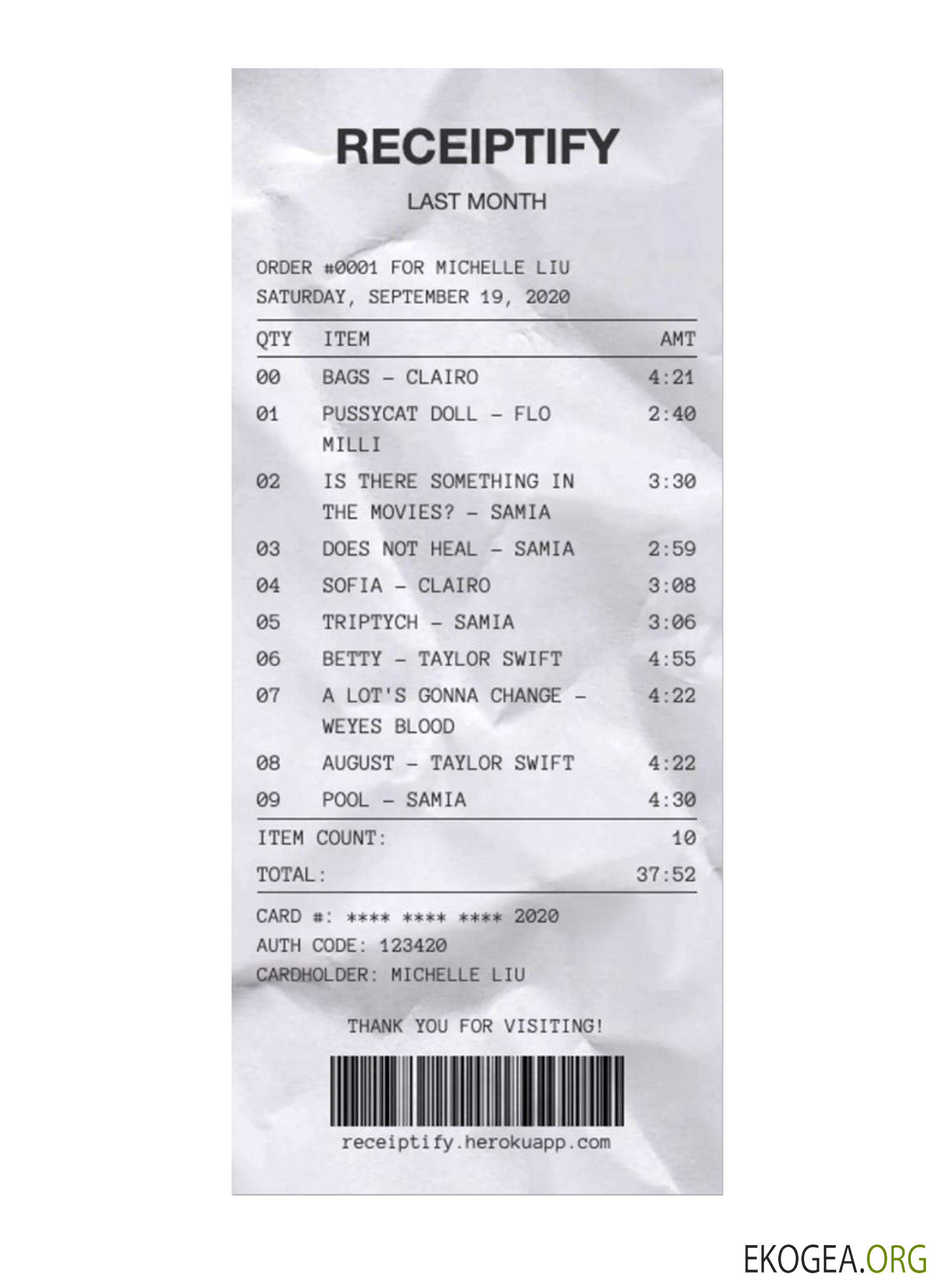 Modèle de RÉCEPTION